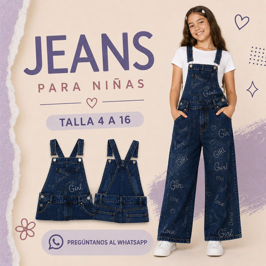 Jardinera Wide Leg Girl™ 💜 Estilo para destacar